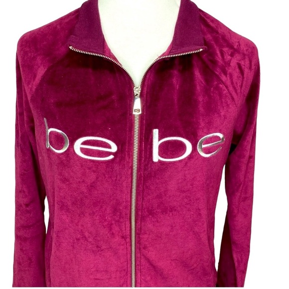 Bebe Velour Grape Colored Jacket - Picture 3 of 6